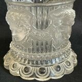 Candy pot in molded crystal St Louis Bacchus