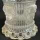 Candy pot in molded crystal St Louis Bacchus
