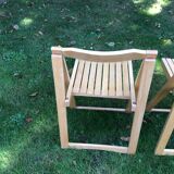 Series of 4 folding chairs