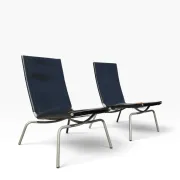 Set of 2 Crossed Legged lounge chairs by Fabiaan van Severen.