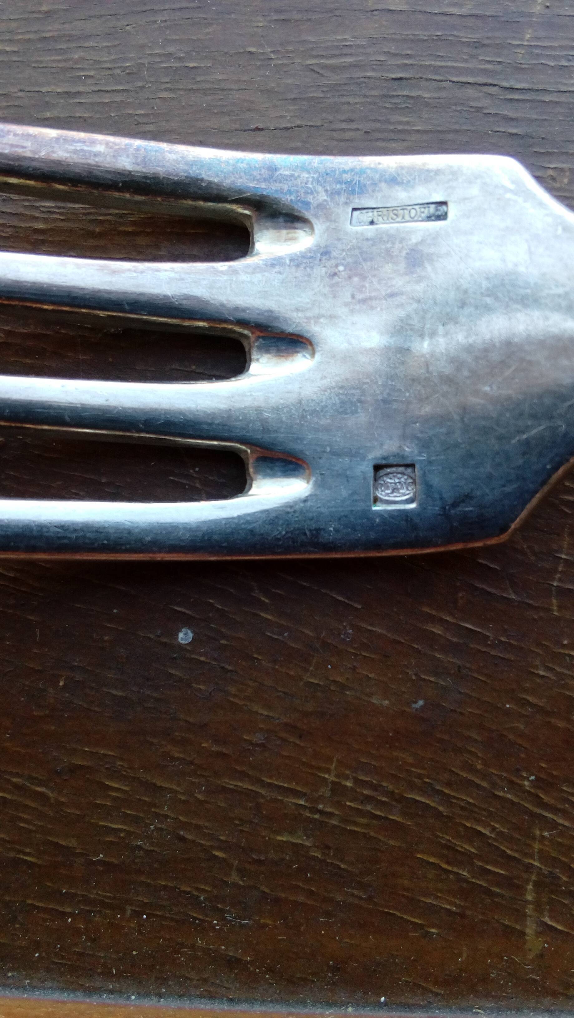 Christofle metal silver cutlery set - 37 pieces