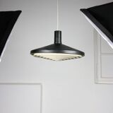 Mid-century industrial danish black pendant lamp, 1960s