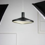 Suspension noire industrielle mid-century, danemark, 1960s
