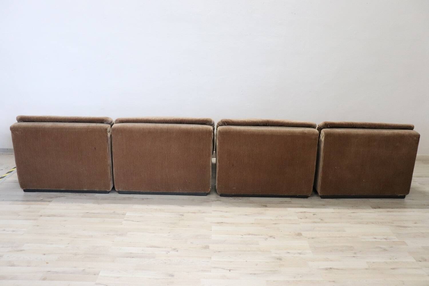 Modular Velvet Sofa by Busnelli, Italy, 1970s