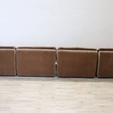 Modular Velvet Sofa by Busnelli, Italy, 1970s