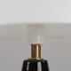 Black ceramic table lamp with sgraffito detail, Scandinavia, 1960s/1970s