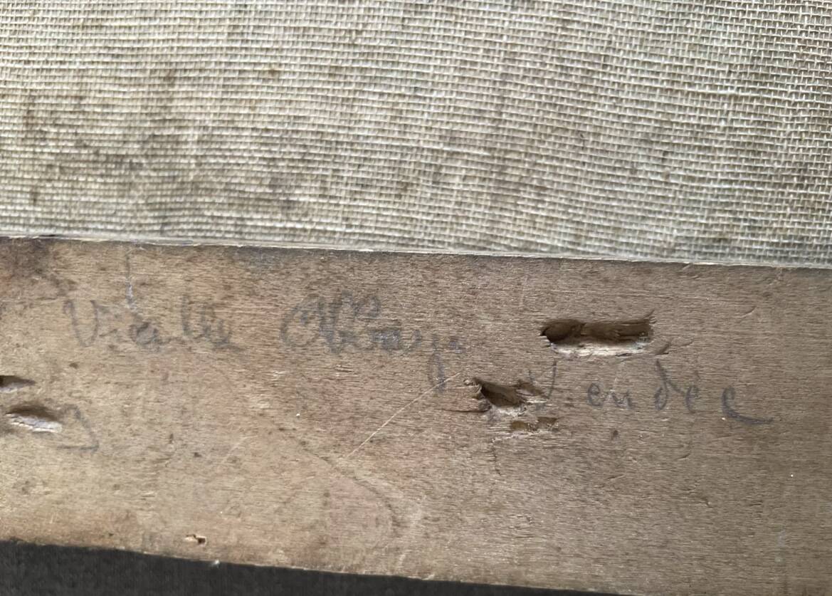 Oil on canvas Vendée landscape