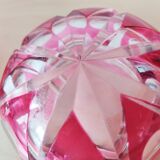 Val Saint Lambert red-lined crystal ashtray