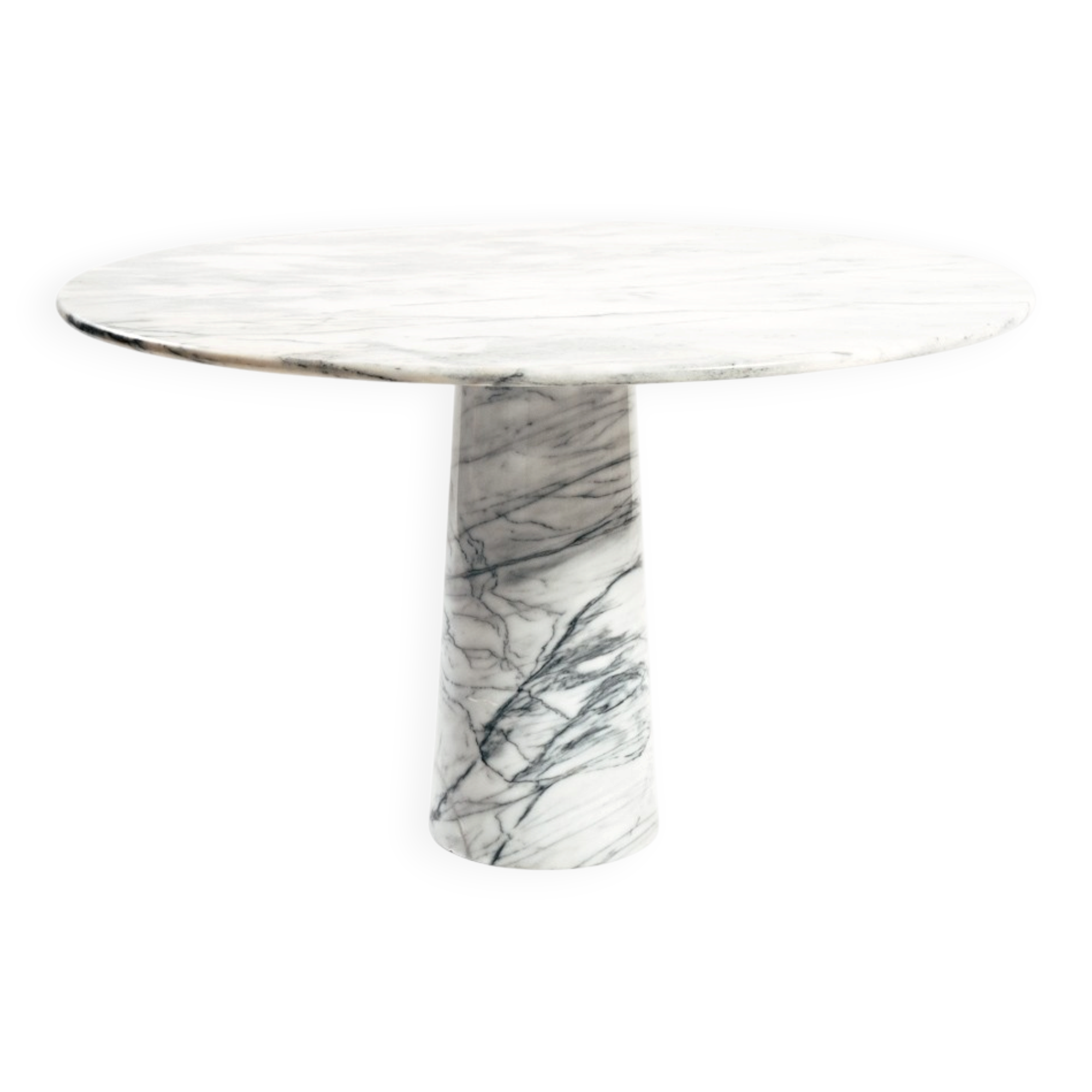 Table à manger en marbre italien du milieu du siècle dans le style d'Angelo Mangiarotti.