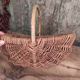 French vintage oval basket