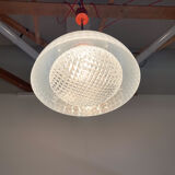 Mid-century plastic and glass pendant, czechoslovakia