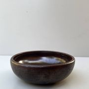 Ramequin / vide poche d'atelier en gres émaillé et signé
