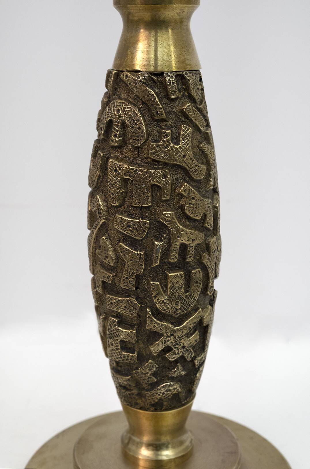 Pair of Luciano Frigerio Mid-Century Modern Italian Bronze Table Lamps, 70