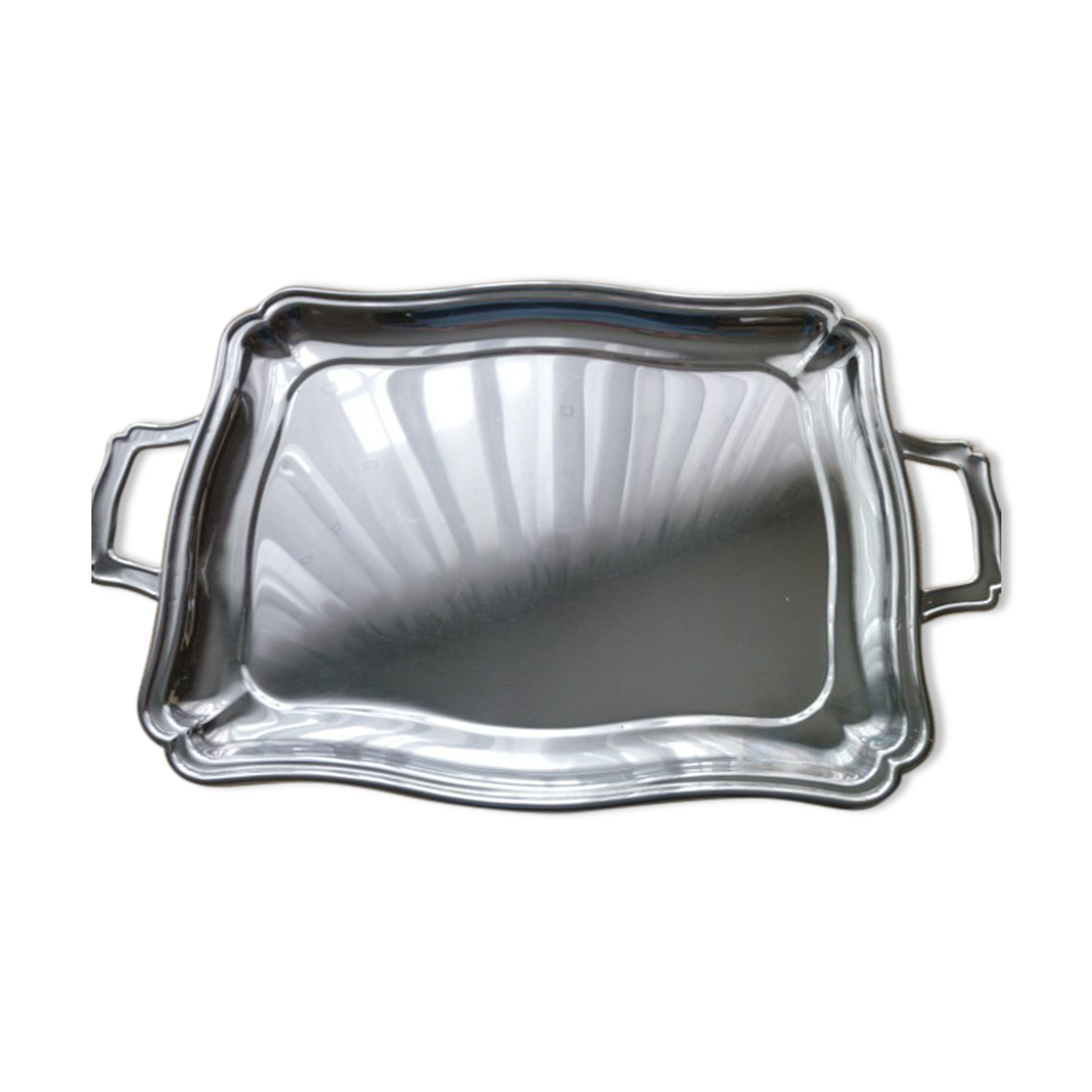 Stainless steel service tray