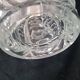 Grand vase en cristal taillé décor floral