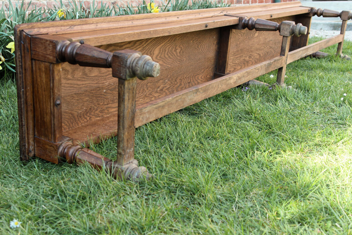Monumental bench - notary's office - solid oak