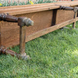 Monumental bench - notary's office - solid oak