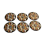 Set d'assiette à huitres HB Quimpert