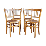 4 chairs bistro comtoises 40s