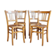 4 chairs bistro comtoises 40s