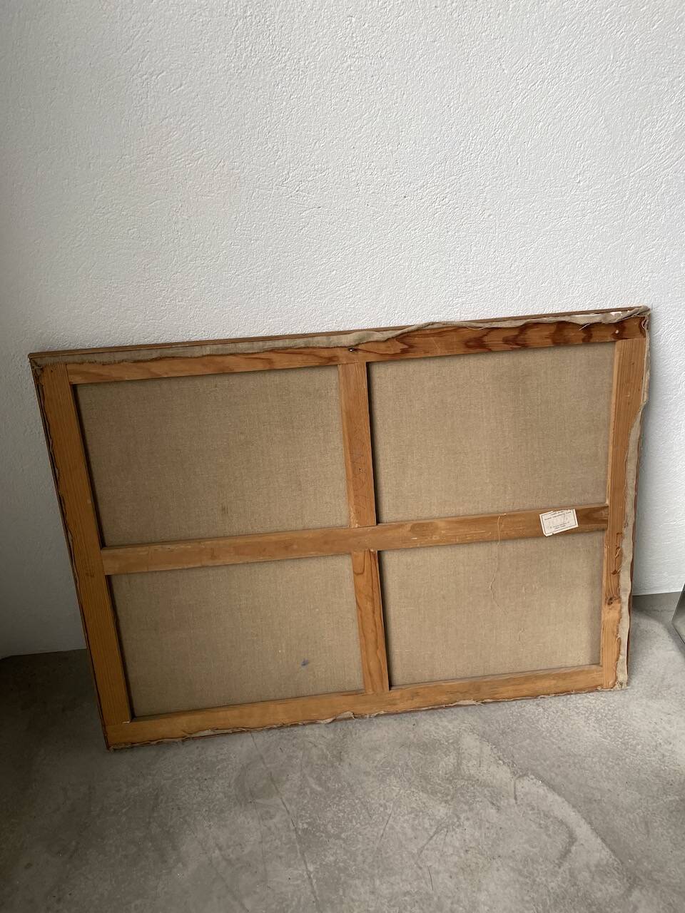 Toile travaux chantier abstraite