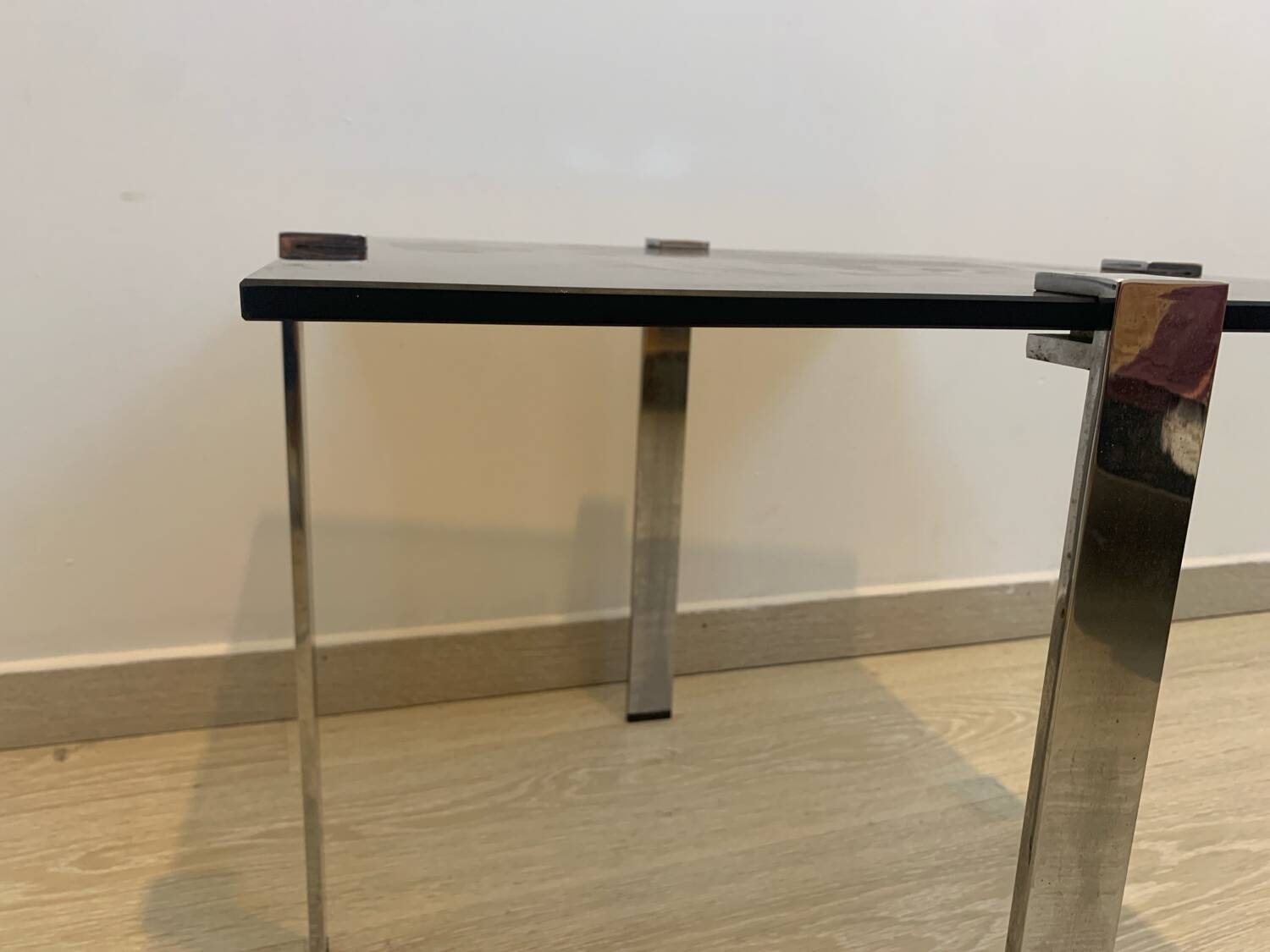 Smoked glass coffee table