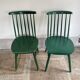 Cinq chaises Fanett vertes par Ilmari Tapiovaara pour Edsby-ken
