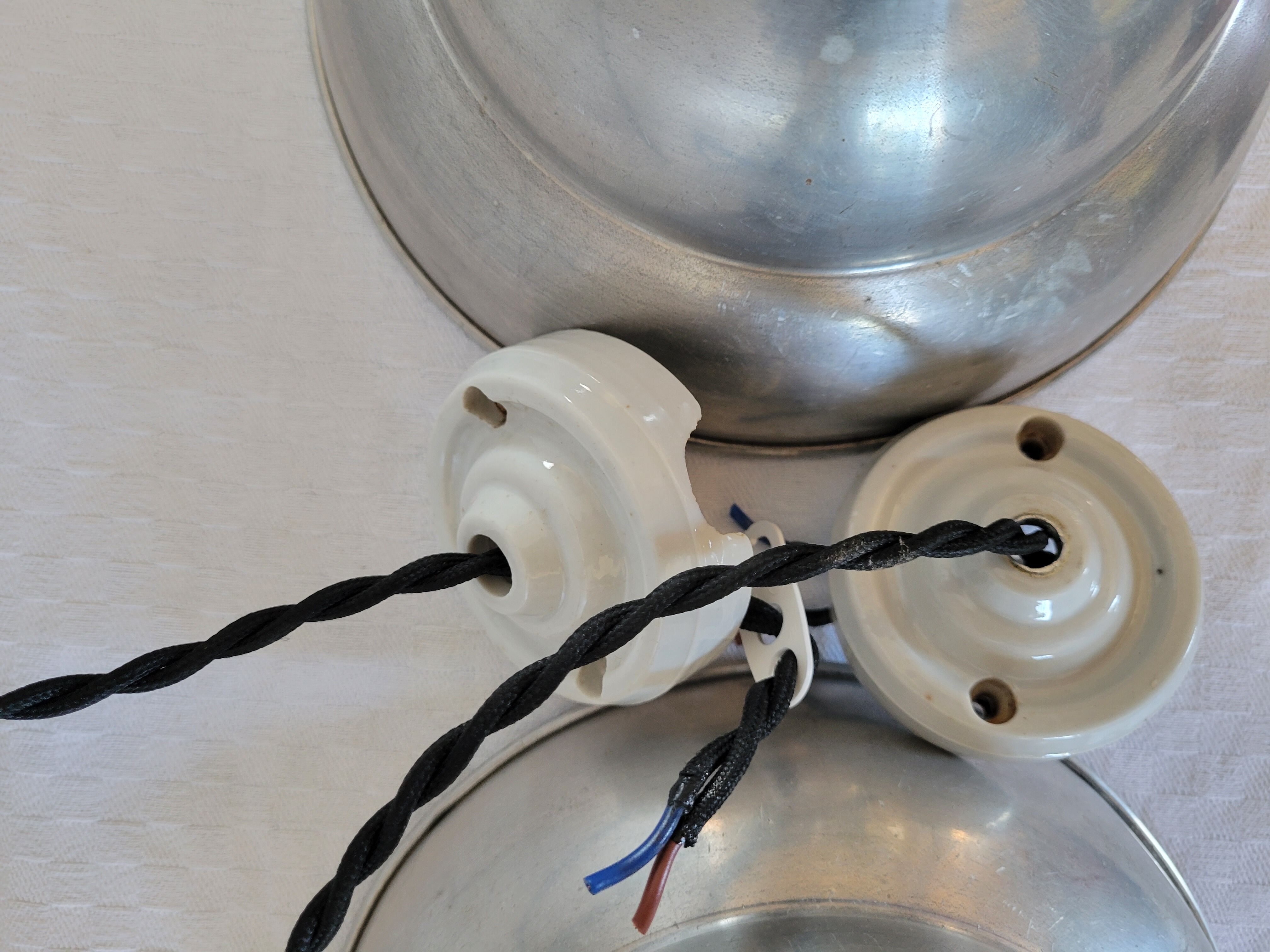Duo of industrial hanging