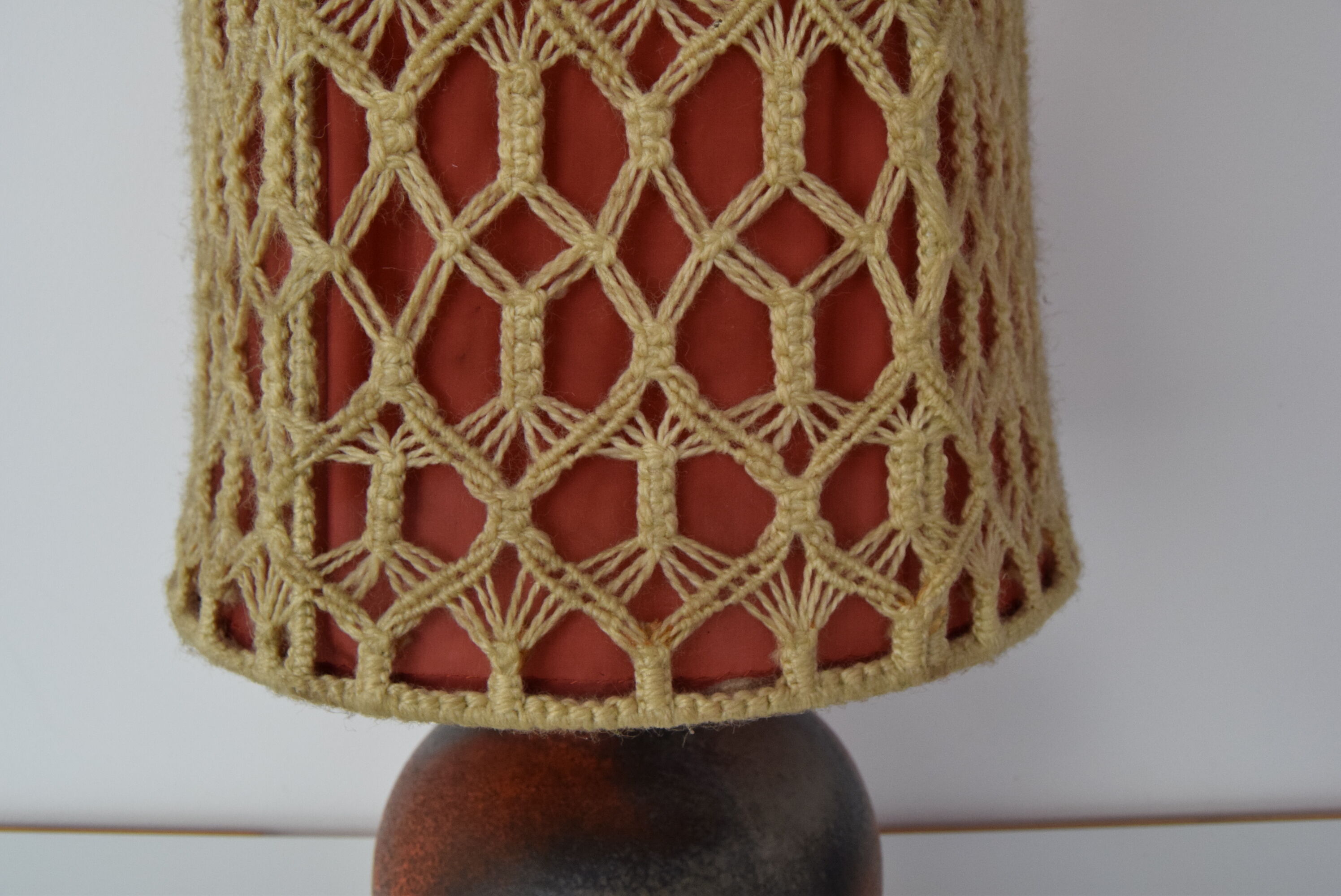 Mid-century Ceramic Table Lamp,1970's.