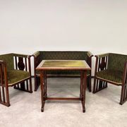Very rare group of seats from the Vienna Secession.