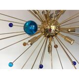Contemporary Multicolor “Star” Murano Glass Sputnik Chandelier