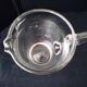 Water jug, blown glass carafe, engraved decoration.