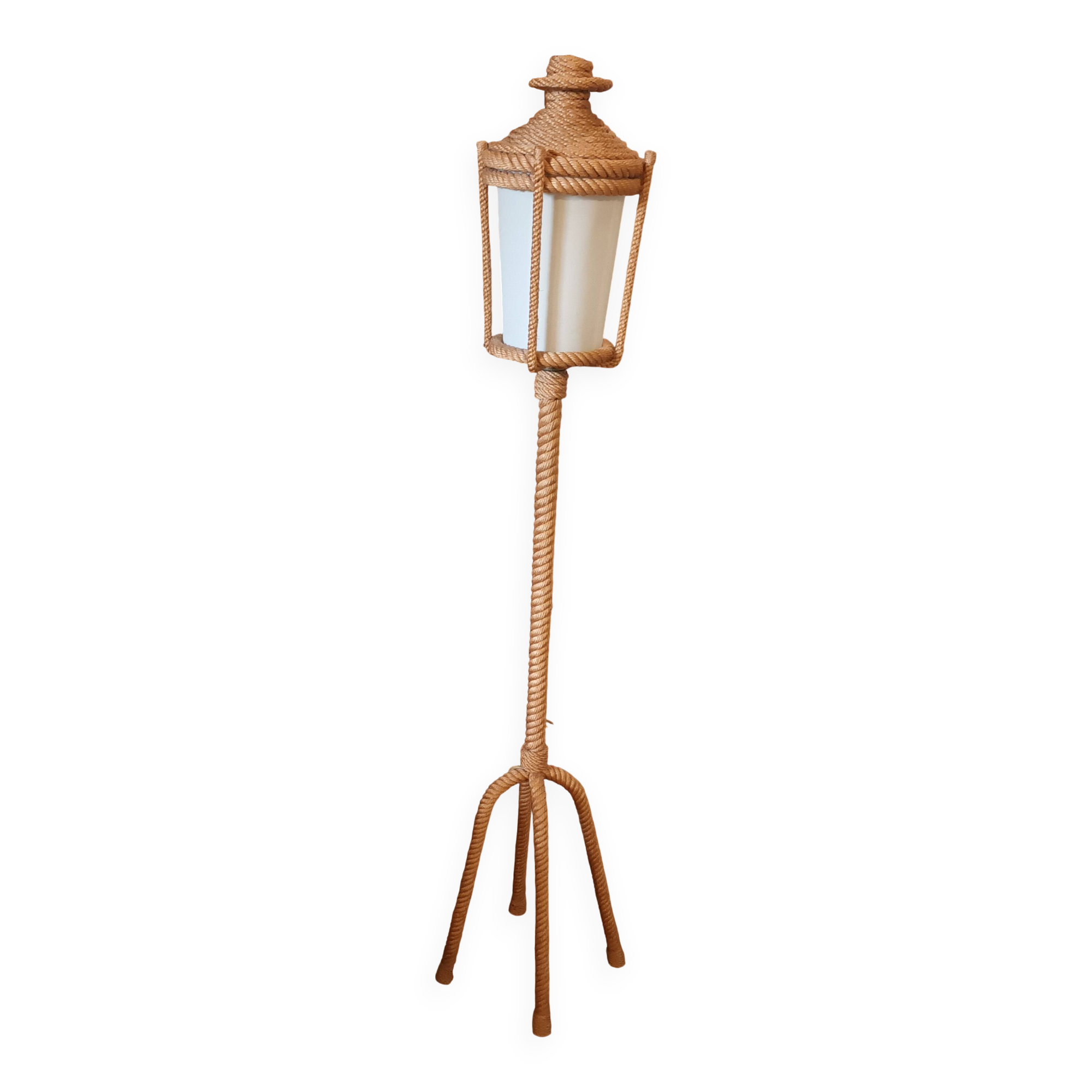 Rope floor lamp
