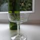 Lot of 8 60s crystal champagne glasses