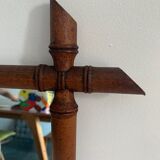 Bamboo barber mirror 43x55cm