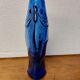 Carafe, bottle blue fish colbat