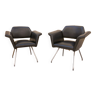 2 fauteuils par Joseph Andre Motte, Steiner, 1958