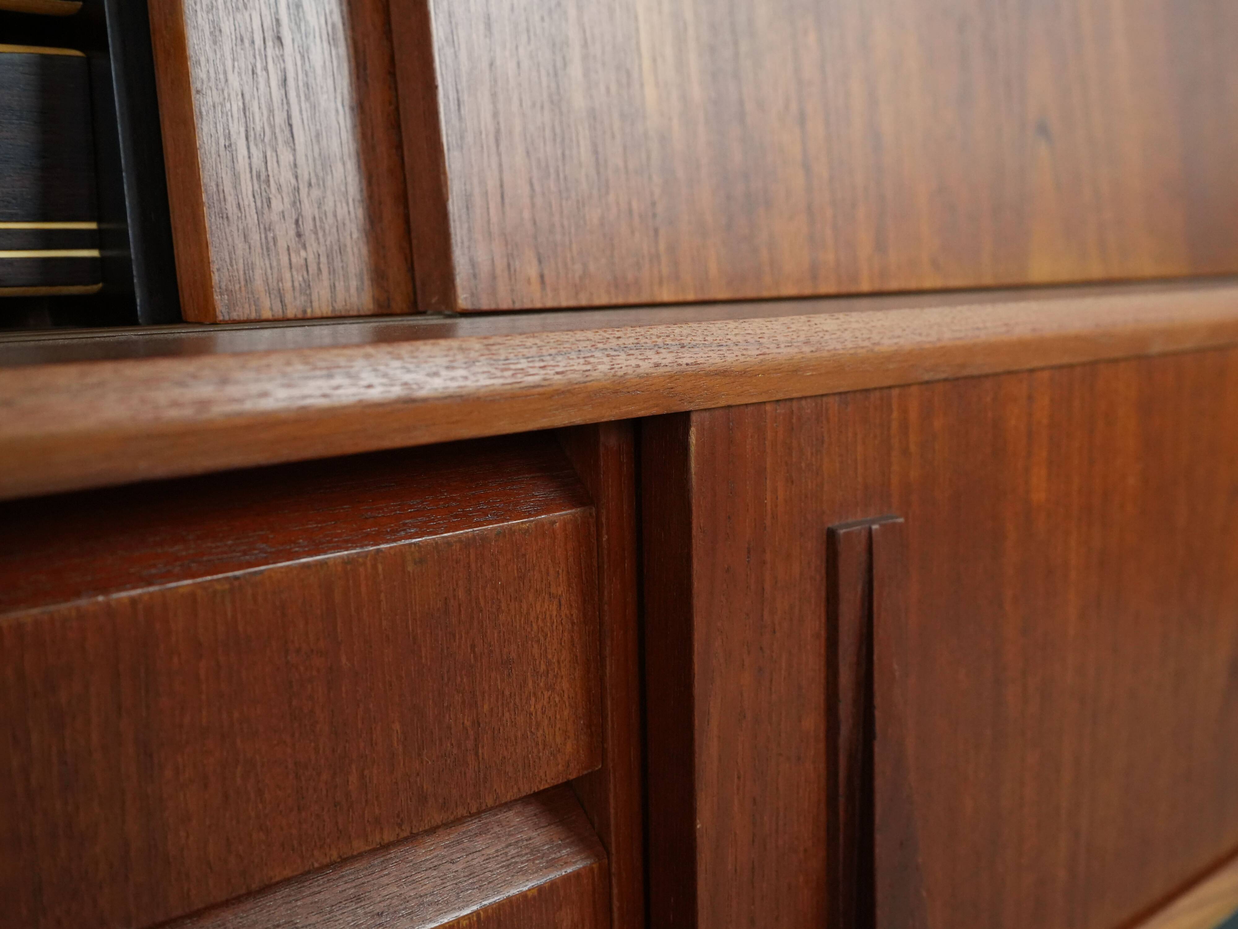Teak highboard, Danish design, 1970s, production: Denmark
