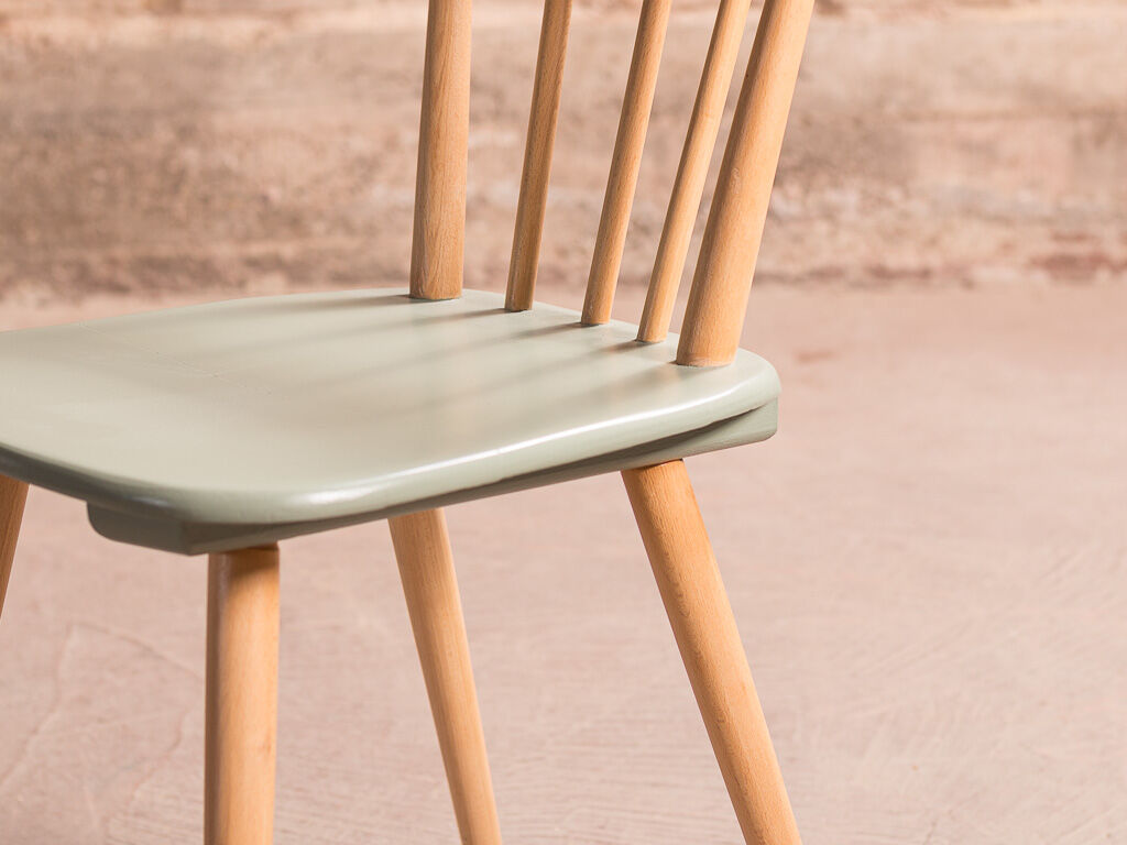 Fully restored and revamped barred chair