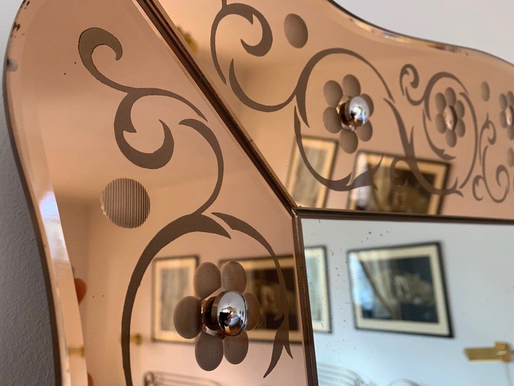 Mirror from Cristal Arte, Italy, 1950s