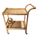 Table roulante en bambou des année 1950