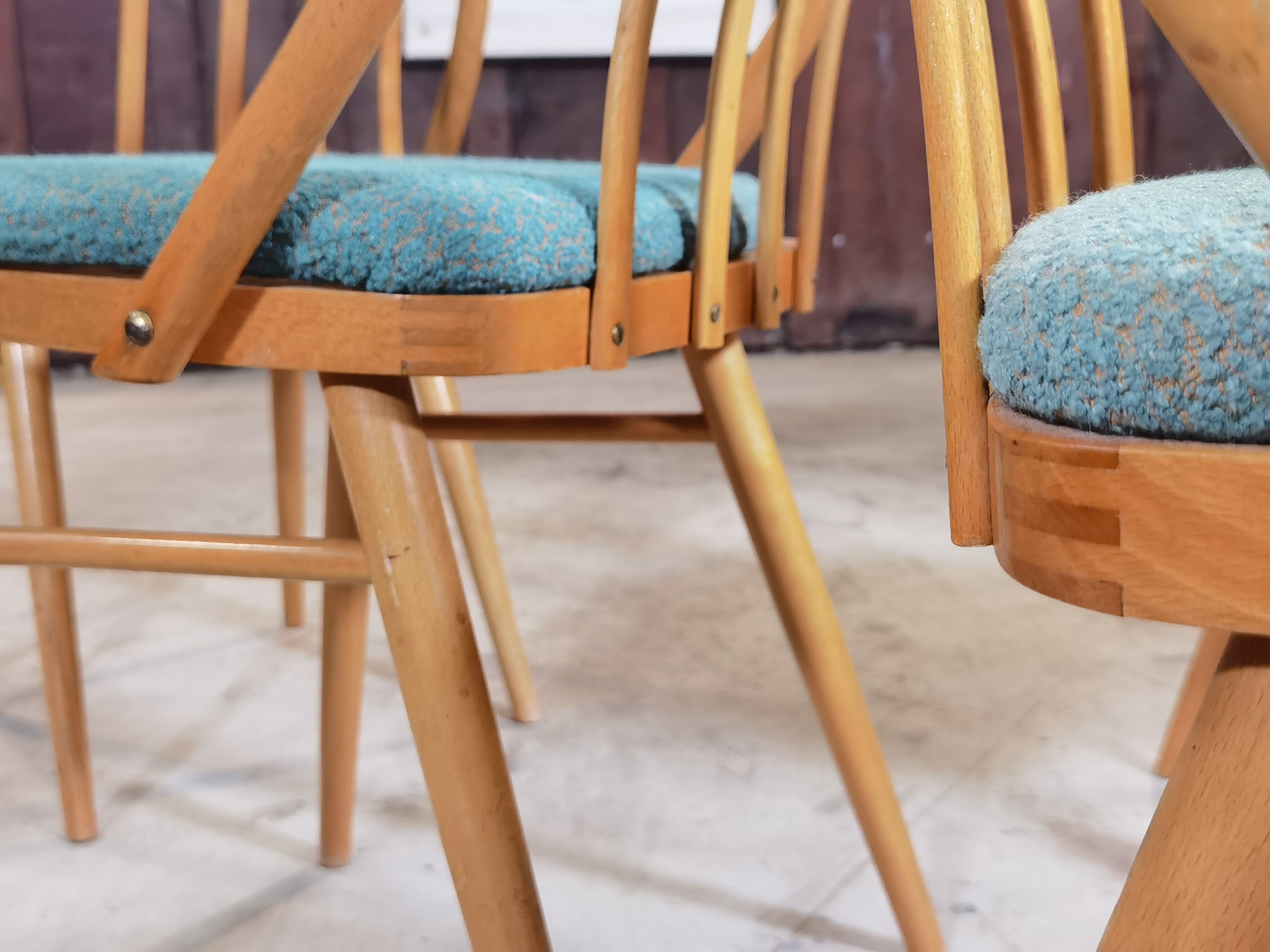 Lot of 4 chairs Antonin Suman