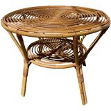 Rattan coffee table 60'S