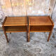 Pair of bedside table scandinavian vintage wood