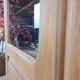 GLASS CABINET IN SOLID OAK