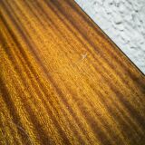 Vintage varnished wood bedside table