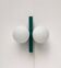 Mid-century German space age wall lamp by Kaiser Idell / Kaiser Leuchten.