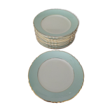 Set of 12 flat plates Orchies Nord "Callisto"