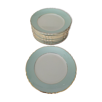 Set of 12 flat plates Orchies Nord "Callisto"