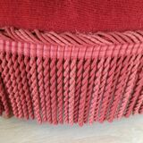 Pair of Napoleon III style red velvet armchairs